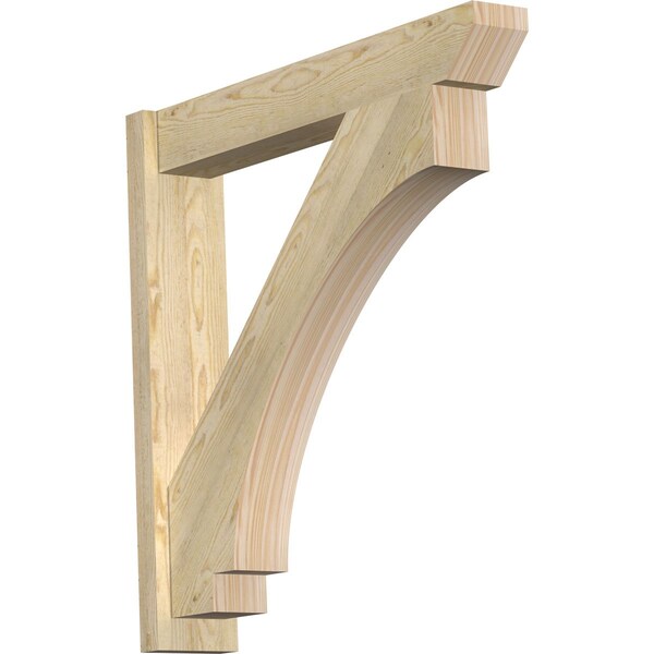 Ekena Millwork Imperial Slat Rough Sawn Outlooker, Douglas Fir, 6"W x 34"D x 34"H OUT06X34X34IMP06RDF - main